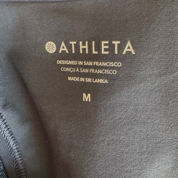 Athleta Crosstrain Zip Tank Navy Size Medium - Picture 9 of 9